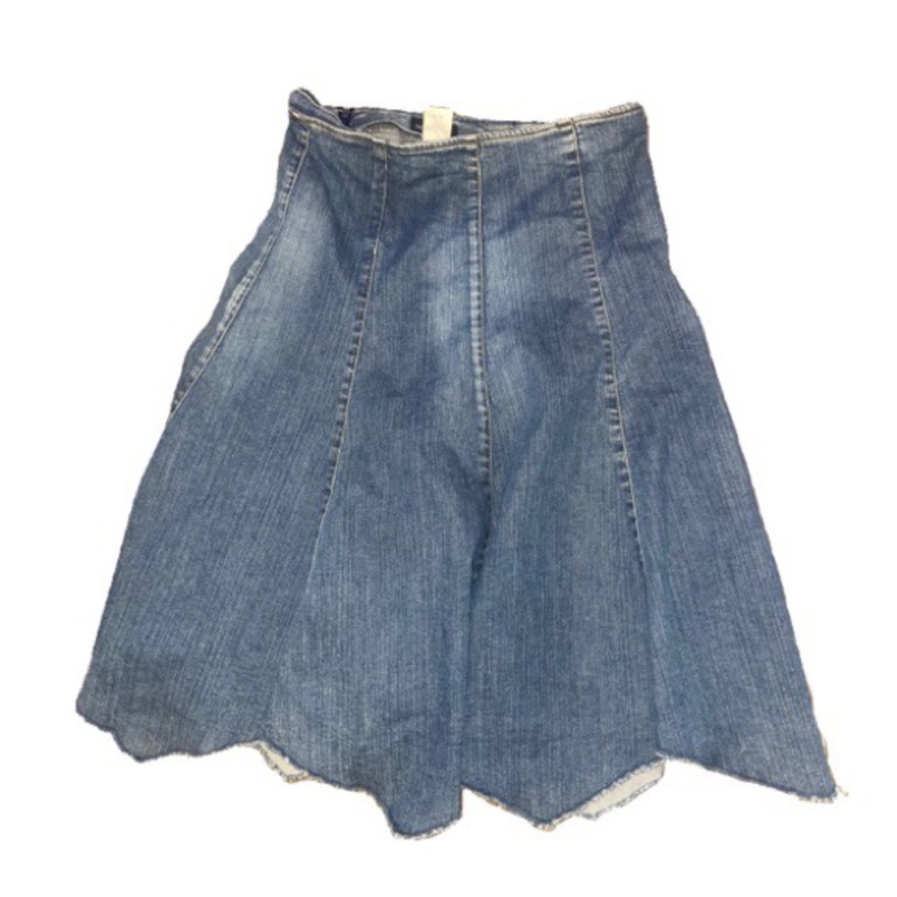 The loveliest blue denim midi / maxi skirt